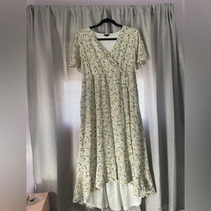 Floral wrap dress